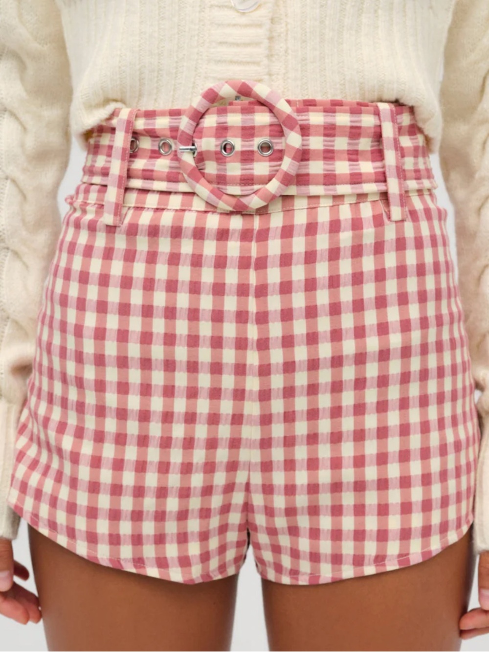 For Love And Lemons Georgia Gingham Shorts